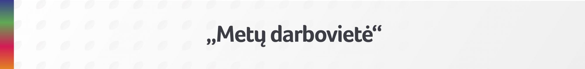 Metų darbovietė